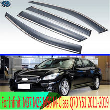 For Infiniti M37 M25 M56 M-Class Q70 Y51 2011-2019 Plastic Exterior Visor Vent Shades Window Sun Rain Guard Deflector 4pcs 2024 - buy cheap