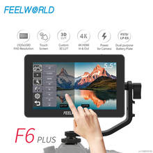 FEELWORLD F6 PLUS 4K Monitor 5.5 Inch on Camera DSLR 3D LUT Touch Screen IPS FHD 1920x1080 Video 4K-HDMI Field Monitor dslr 2024 - купить недорого
