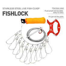 Fishing Lock Buckle Stainless Steel Live Fish Lock Belt Fishing Stringer Fishing Tackle for Accessories 2024 - buy cheap