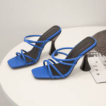 Zapatillas de verano para mujer, zapatos de tacón fino, chanclas de goma bajas, toboganes de talla grande, 2020 2024 - compra barato
