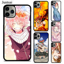 Funda Anime Fairy Tail Natsu Dragneel para iPhone 12 Pro Max 13 mini XR X XS Max 11 Pro Max 5S 6S 8 7 Plus SE 2020 2024 - compra barato