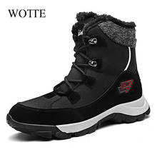 New Women Boots Winter Ankle Boots For Women Winter Shoes Couple Snow Boots Botas Mujer Warm Plush Shoes Woman Large Size 46 2024 - buy cheap