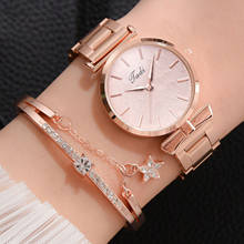 Fashion Casual Women Quartz Watch Luxury Round Dial Bracelet Watch Lady Alloy Band Wristwatch Montre Femme Diamond Female Bangle 2024 - buy cheap