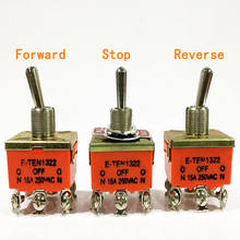 Mini Toggle Switch DC Motor Forward / Reverse Switch  Micro 6-Pins ON-OFF-ON 3-Gears 250W DC 220V 15A 10A with Solder Terminal 2024 - buy cheap