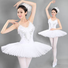 Disfraz de Ballet profesional para adultos, tutú de Lago de los Cisne, falda de organdí duro, vestido de baile, 6 capas 2024 - compra barato