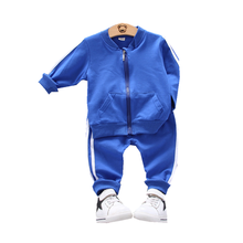 Spring Autumn Children Cotton Clothes Baby Boys Girls Sport Zipper Jacket Pants 2pcs/set Kids Toddler Fashion Casual Tracksuits 2024 - buy cheap