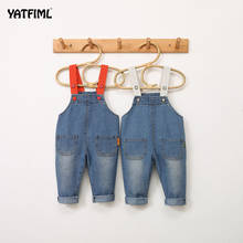 YATFIML  NEW Spring Autumn denim overalls for babies overall for little girls boys Button Fly JEANS FOR CHILDREN 0-3T 2024 - buy cheap