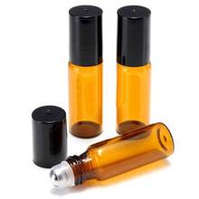 10 pces 5ml/10ml rolo âmbar em garrafas de vidro bola do rolo para o óleo essencial do perfume quente 2024 - compre barato