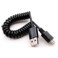 Cable de datos USB 2,0 a Micro USB, adaptador en espiral de 5 pines, Cable de carga de datos USB Digital, conector de Cable cargador USB 2024 - compra barato