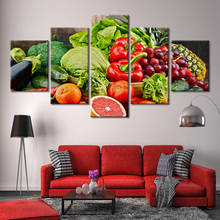 Pintura em tela para casa, arte com ingredientes de alimentos, pôster e impressão de arte de parede, decoração de cozinha, decoração de casa 2024 - compre barato