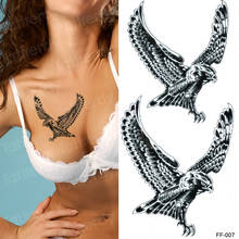 temporary tattoo for women girls waterproof tattoo sticker animals eagle snake sexy tatoo for woman breast arm band body decal 2024 - buy cheap