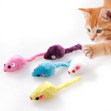 10Pcs Random Colors Pet Cat Furry Toy Small Mice Mini Funny Playing Interactive Toys For Cats Kitten Pet Accessories 2024 - buy cheap