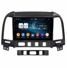 Radio con GPS para coche, reproductor con Android 9,0, 9 pulgadas, ocho núcleos, 8 núcleos, DVD, navegador estéreo, 64 GB de ROM, para HYUNDAI Santa Fe 2006-2012 2024 - compra barato