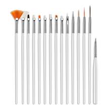 15Pcs Nail Art Hook Line Dotting Drawing Pen Polish Makeup Brushes Manicure Tool 2024 - buy cheap