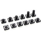 20pçs 12x12 botões de pressão dip 4pin interruptor de luz sensível ao toque 12*12*4.3/5/6/7/8/9/10/11/12/13/14/16/18/20/22/25mm interruptor de ato de potência 2026 - compre barato