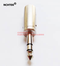 NCHTEK XLR 3Pin Male to 1/4" 6.35mm Stereo Male Plug Audio TRS Connector Adapter/Free Shipping/2PCS 2024 - buy cheap