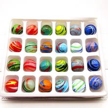 16mm Handmade Glass Marbles Balls Ornament Fish Tank Vase Aquarium Home Decor Accessories Game Toy Gifts For Kids Children 24PCS 2024 - buy cheap