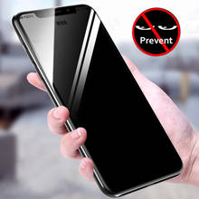 Película de vidro temperado para proteção da tela, 5d, privacidade, anti espionagem, para iphone 12 xs max 11 pro xr x 7 8 6s plus, película protetora de vidro 9h 2024 - compre barato