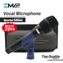 Microfone com fio, dinâmico, profissional, para performance em karaokê e palco, edição especial ksm9 2024 - compre barato