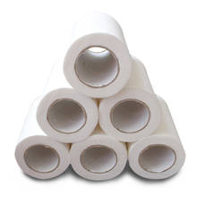 Rollo de papel higiénico blanco de 4 capas, toallas de mano respetuosas con la piel para baño, uso diario, venta al por mayor, 24 rollos 2024 - compra barato
