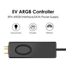 5V Gorgeous ARGB Controller SATA Pin Power Supply Desktop Computer Remote Control for Chassis Fan LED Lighting Water Cooler 2024 - buy cheap
