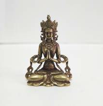 Buddhism pure brass vajra Buddha small statue Collection Ornaments Statues or Decoration 2024 - buy cheap