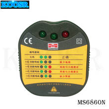 MASTECH electrical socket tester MS6860N voltage tester Line detector for ensure line safety 2024 - buy cheap