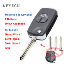 Keyecu-capa e chave de carro para suzuki, modelos vitara e swift velocidades sx4, liana alto 2024 - compre barato