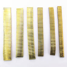 Wholesale 60PCS/lot  stainless steel watch bands watch straps gold color 12mm 14mm 16mm 18mm 20mm 22mm size available 2024 - buy cheap