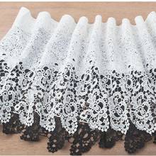 Hot selling Silk garment hem DIY water soluble fabrics Hollow out cloth Lace accessories white Black lace M3001 2024 - buy cheap