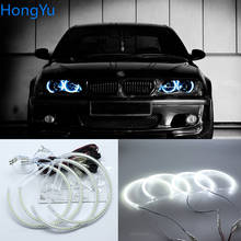 For BMW 3 Serie E46 Sedan facelift 2001-05 Halogen headlight Excellent Angel Eyes Ultra bright smd led Angel Eyes kit halo rings 2024 - buy cheap