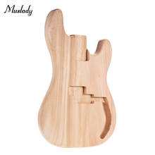 Muslady queira de guitarra elétrica sem acabamento, tambor de madeira em branco para violão estilo pb, guitarras e baixos, peças de diy 2024 - compre barato