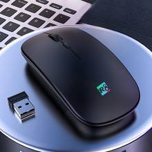 R8-A6 Bluetooth Wireless Chargeable Mute LED Blacklit Optical Mouse PC Laptop 2024 - buy cheap