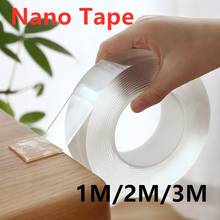 1PC Durable 1M/2M/3M Nano Tape New Double Sided Tape Transparent No Trace Reusable Waterproof Adhesive Tape Cleanable 2024 - купить недорого