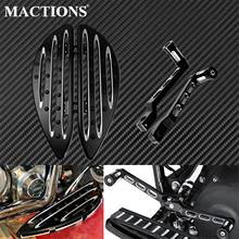 Motorcycle Driver Front Floorboard FootPegs Pedal W/ Shift Lever Shifter Peg Set Black For Harley FL Softail 1986-2017 Touring 2024 - buy cheap