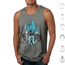 Attack Of The Potara tank tops vest sleeveless Vegeto Vegetto Ssb Super Anime Manga Blue 2024 - buy cheap