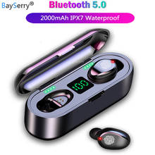 Auriculares inalámbricos TWS con Bluetooth 2000, cargador de energía de 5,0 mAh, auriculares estéreo deportivos para música, para iPhone y Xiaomi 2024 - compra barato