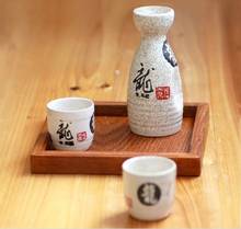 Jarra transparente de estilo japonés para vino blanco, juego de sake de cerámica japonesa, copa de vino, regalo de uso diario 2024 - compra barato
