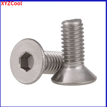 304 Stainless Steel Hex Socket Flat Head Machine Screws Countersunk Head Hexagon Socket Bolt KM DIN7991 M6M8M10M12 5PCS 2024 - buy cheap