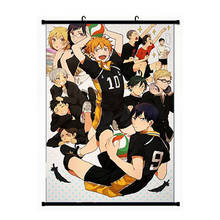 Haikyu japonês!! Pôster de parede de bolinho de vôlei, decoração de arte caseira suspensa para parede 2024 - compre barato