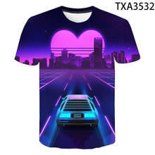 Camiseta con estampado 3D para hombre y mujer, camisa divertida de los años 80, RETRO, VAPORWAVE, RETROWAVE, música, Hip-Hop, novedad de 2020 2024 - compra barato