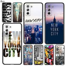 NEW YORK City for Samsung Galaxy S21 Ultra Plus Note 20 10 9 8  S10 S9 S8 S7 S6 Edge Plus Black Phone Case 2024 - buy cheap