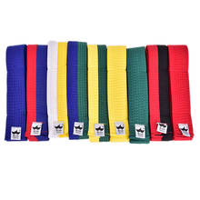 New High Quality Taekwondo Belt Karate Durable Comfortable Double Wrap Belt Professional Martial Arts All Colors 2024 - buy cheap