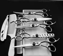 Hot 6.0 Black Japan Hair Scissors Professional Hairdressing Scissors Barber Thinning Scissor Hairdresser Haircut Shears Set 2024 - buy cheap