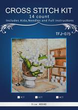 new Embroidery Counted Cross Stitch Kits Needlework  Crafts 14 ct DMC DIY Arts Handmade Decor - Frog 2024 - buy cheap