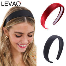 LEVAO-diademas a rayas de terciopelo dorado para mujer y niña, diadema lisa de colores, accesorios para el cabello 2024 - compra barato