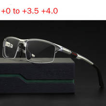 Алюминиево-магниевые Мультифокальные линзы, очки для чтения для мужчин, Пресбиопия, дальнозоркость, бифокальные очки, солнцезащитные фотохромные очки NX 2024 - купить недорого