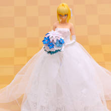 Fate/stay night saber anime figura brinquedos nero vestido de casamento biquíni sexy menina pvc figura de ação brinquedos coleção modelo boneca presente 2024 - compre barato