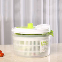 Vegetable spin dryer dehydrator household salad sink creative manual creative kitchen fruit spin drain basket 2024 - buy cheap