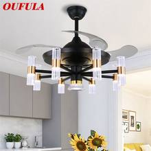 OUFULA Modern Ceiling Light With Fan Remote Control 220V 110V LED Fixtures Home Decorative For Living Room Bedroom Restaurant 2024 - buy cheap